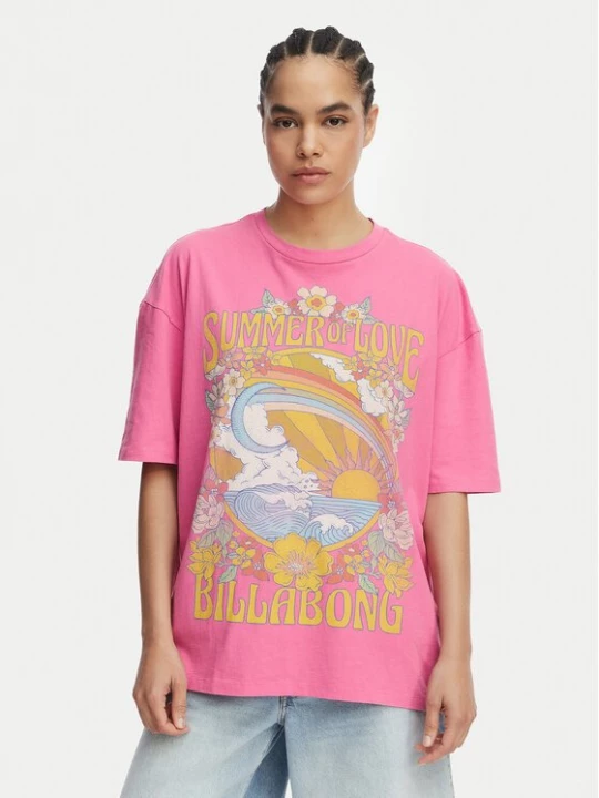Obrázek produktu Billabong T-Shirt Summer Of Love EBJZT00592 Růžová Loose Fit