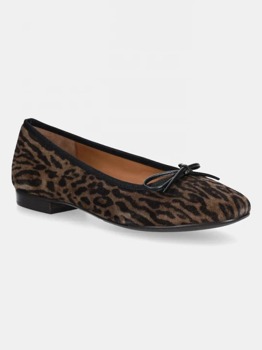 Obrázek produktu Billi Bi Semišové baleríny Billi Bi Leopardo arabica suede 546 hnědá