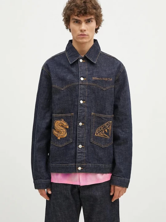 Obrázek produktu Billionaire Boys Club Džínová bunda Billionaire Boys Club Diamonds & Dollars Selvedge Denim námořnická modř