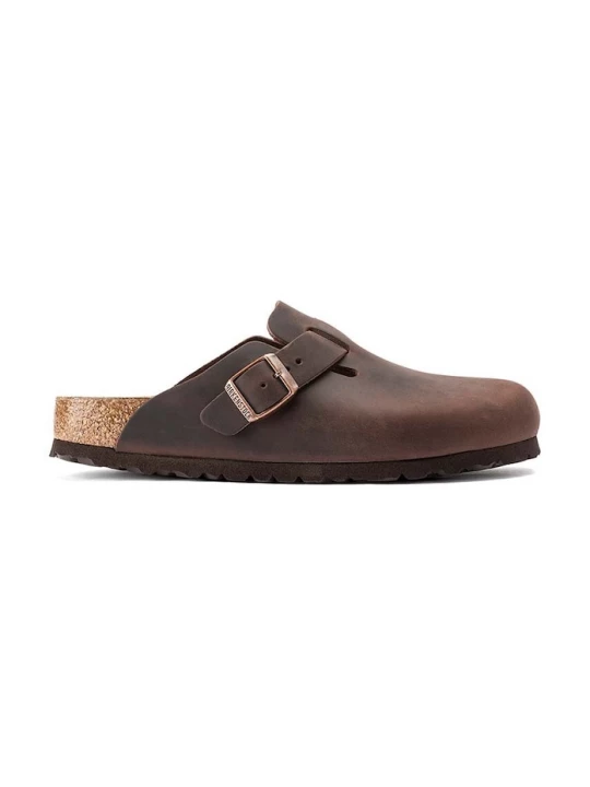 Obrázek produktu Birkenstock Kožené pantofle Birkenstock Boston hnědá