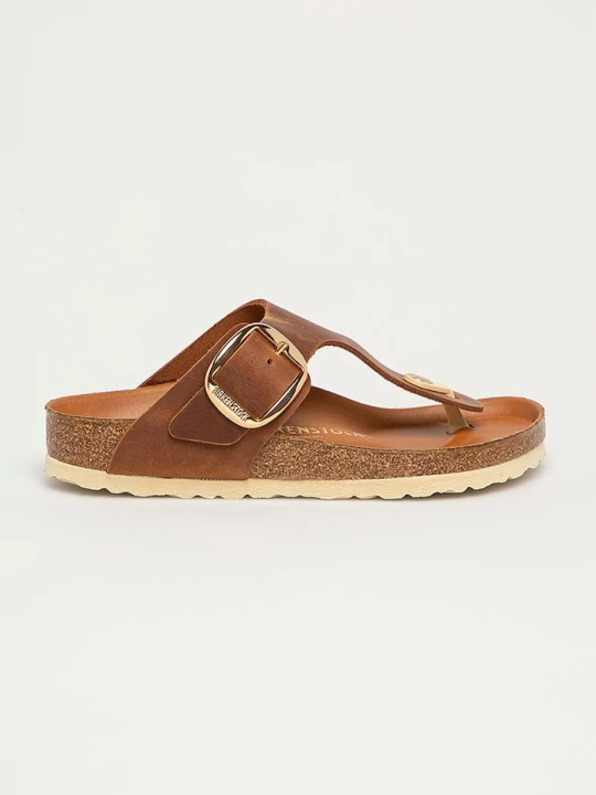 Obrázek produktu Birkenstock Kožené žabky Birkenstock Gizeh Big Buckle hnědá