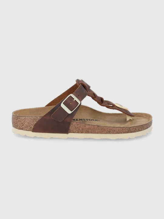 Obrázek produktu Birkenstock Kožené žabky Birkenstock Gizeh hnědá
