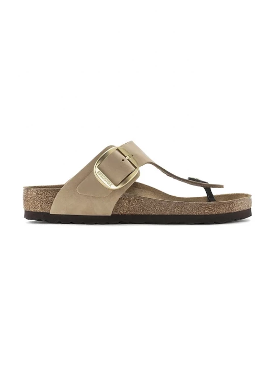 Obrázek produktu Birkenstock Nubukové žabky Birkenstock Gizeh Big Buckle béžová