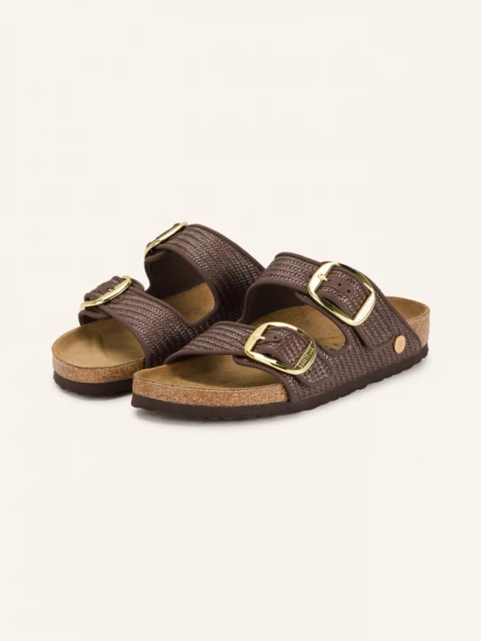 Obrázek produktu Birkenstock Pantofle Arizona Big Buckle Raffia hnědá / tmavě hnědá