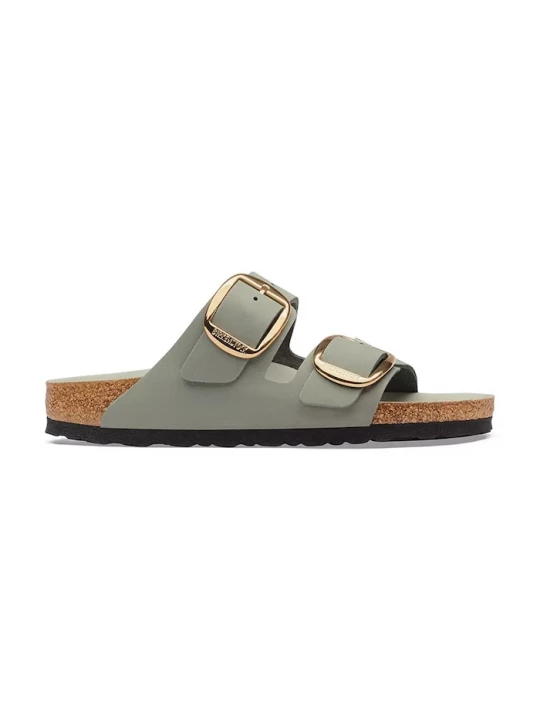 Obrázek produktu Birkenstock pantofle dámské kožené Arizona Big Buckle Oiled Leather zelená