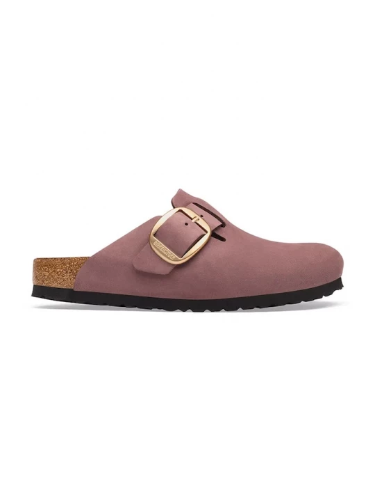 Obrázek produktu Birkenstock pantofle nazouváky dámské nubukové Boston Big Buckle Nubuck Leather růžová
