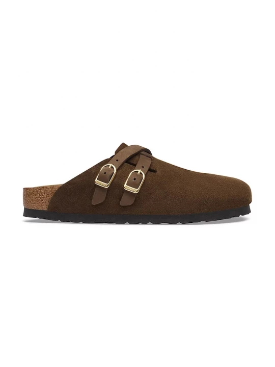 Obrázek produktu Birkenstock pantofle nazouváky dámské semišové Blair Suede Leather hnědá