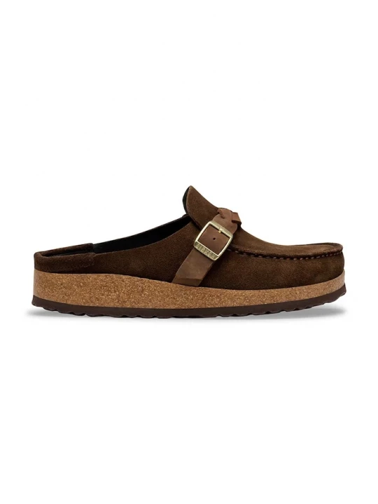 Obrázek produktu Birkenstock pantofle nazouváky dámské semišové Buckley hnědá