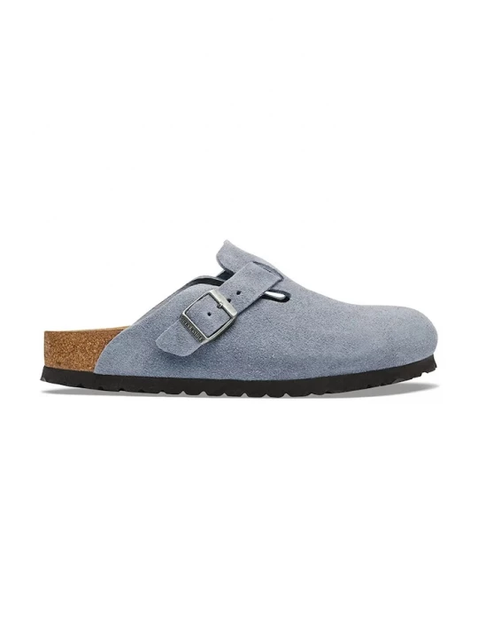 Obrázek produktu Birkenstock pantofle nazouváky semišové Boston Suede Leather modrá