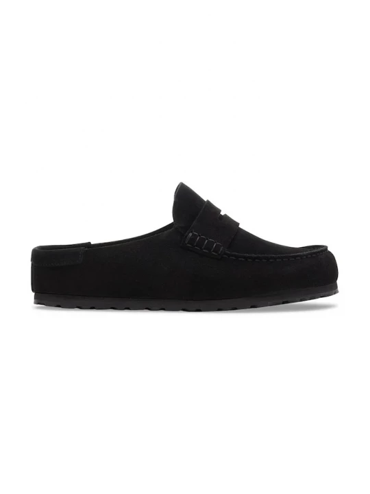 Obrázek produktu Birkenstock pantofle nazouváky semišové Naples Wrapped Suede Leather černá