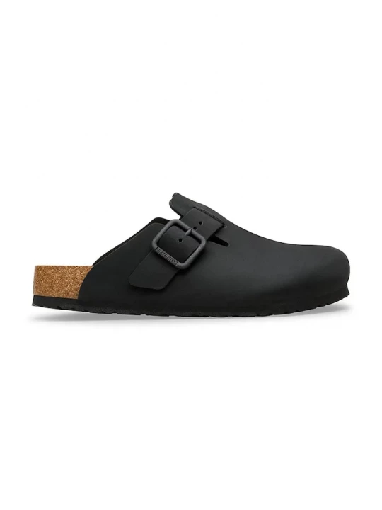 Obrázek produktu Birkenstock pantofle nazouváky z nubuku Boston černá