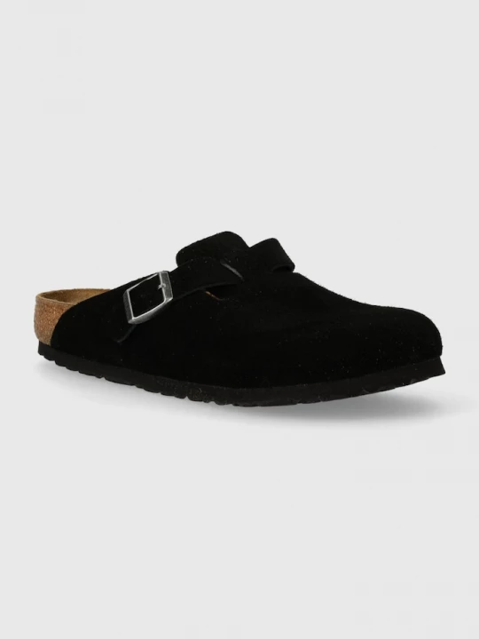 Obrázek produktu Birkenstock Semišové pantofle Birkenstock Boston černá