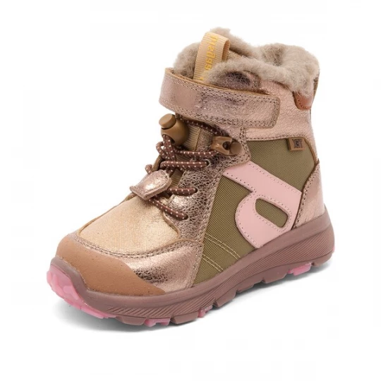 Obrázek produktu BISGAARD Kozačky 'Marlon Tex' zlatá / růžově zlatá / khaki / růže