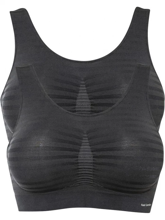 Obrázek produktu Biustonosz bezszwowy bustier Feel comfort (2 szt.) BonPrix szary
