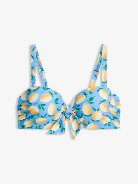 Obrázek produktu Biustonosz bikini balkonetka z odpinanymi ramiączkami BonPrix niebieski