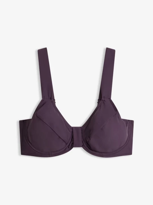 Obrázek produktu Biustonosz bikini minimizer z szerokimi ramiączkami BonPrix fioletowy