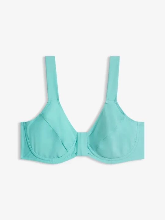 Obrázek produktu Biustonosz bikini minimizer z szerokimi ramiączkami BonPrix niebieski