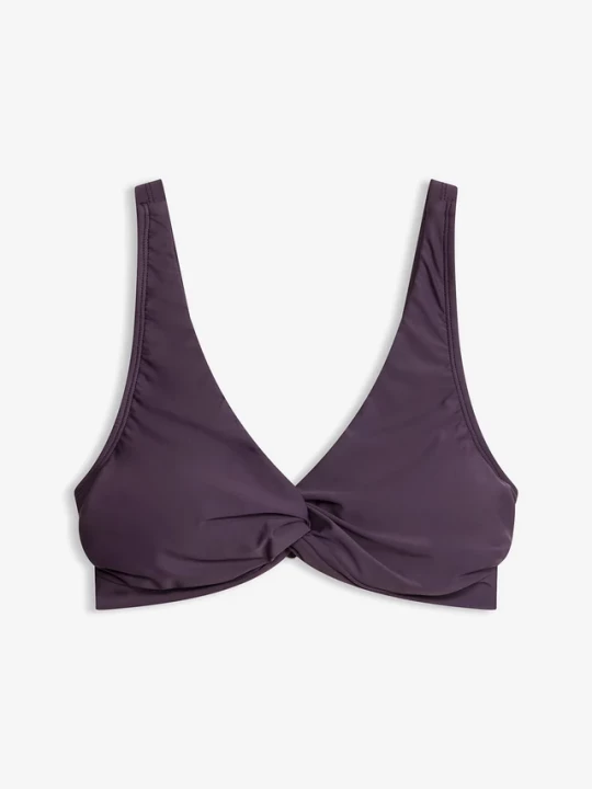 Obrázek produktu Biustonosz bikini typu bustier z ozdobnym przewiązaniem BonPrix fioletowy