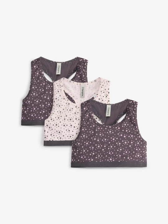 Obrázek produktu Biustonosz bustier z miękką bawełną organiczną (3 szt.) BonPrix szary