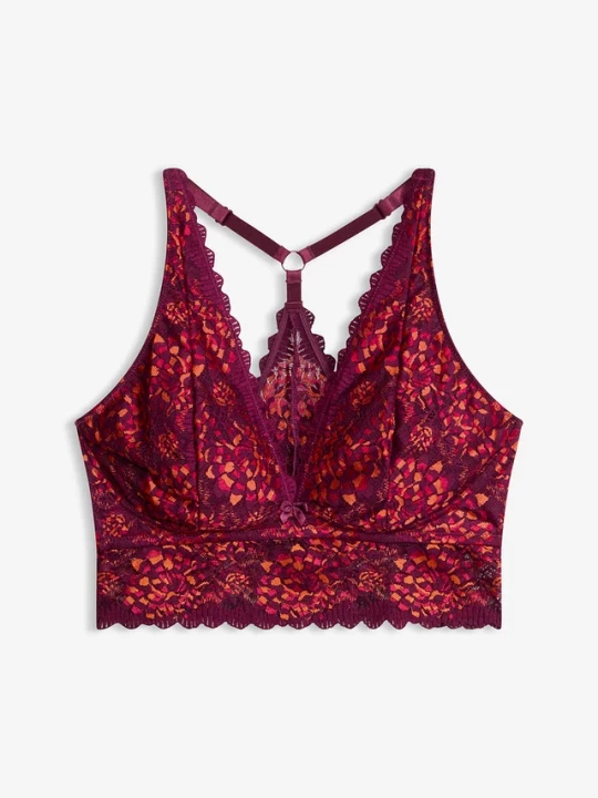 Obrázek produktu Biustonosz bustier z miękką bawełnianą podszewką BonPrix czerwony