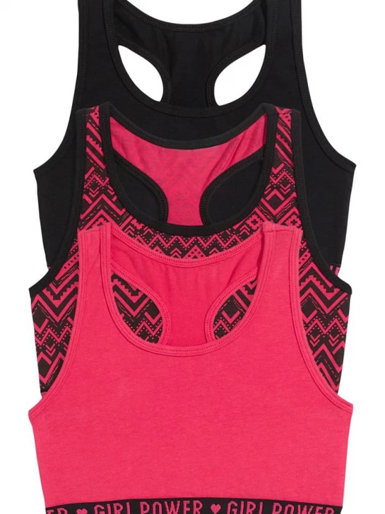 Obrázek produktu Biustonosz bustier z miękkiej bawełny organicznej (3 szt.) BonPrix czarny