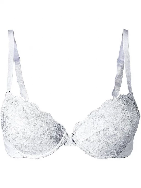 Obrázek produktu Biustonosz push up z delikatną koronką (3 szt.) BonPrix czarny