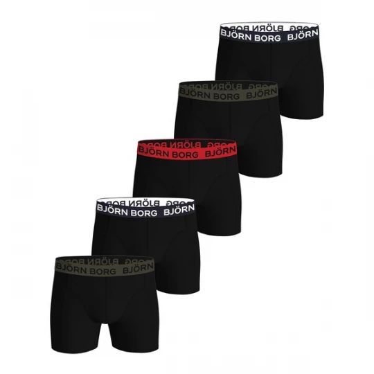 Obrázek produktu BJÖRN BORG Boxerky zelená / červená / černá / bílá