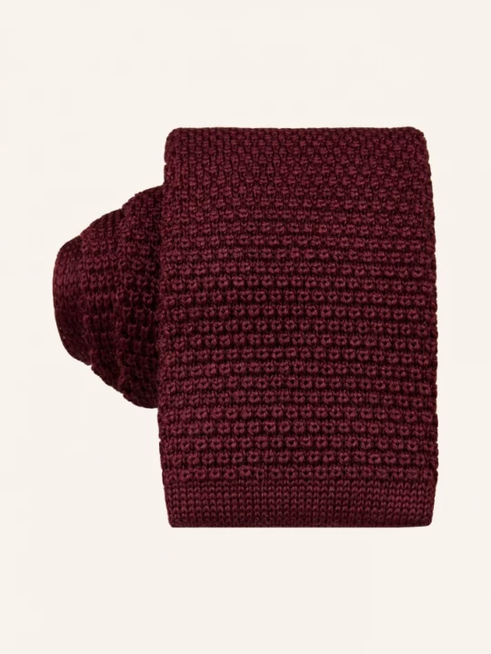 Obrázek produktu Blick Pletená Kravata Hanseat tmavě červená