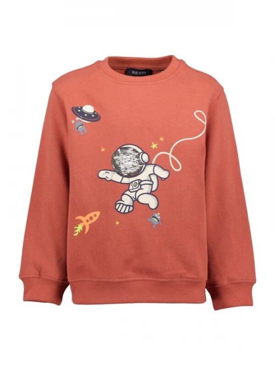 Obrázek produktu BLUE SEVEN Mikina marine modrá / oranžová / melounová / offwhite