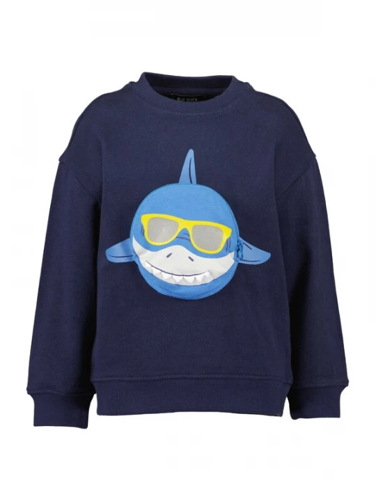 Obrázek produktu BLUE SEVEN Mikina námořnická modř / světlemodrá / bílá