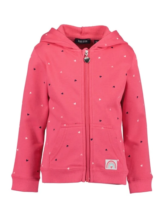 Obrázek produktu BLUE SEVEN Mikina pink / růže / černá / stříbrná