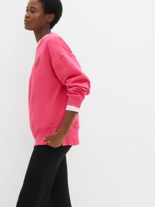 Obrázek produktu Bluza oversize z bawełny organicznej BonPrix różowy