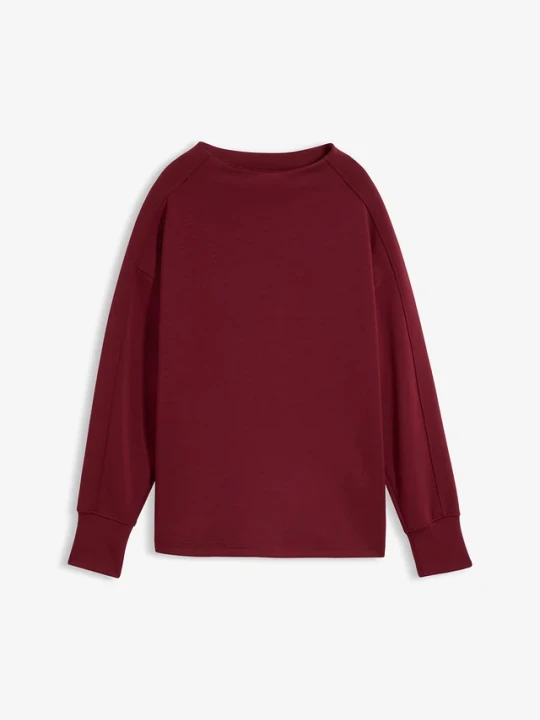 Obrázek produktu Bluza oversize z miękkiego materiału scuba BonPrix czerwony