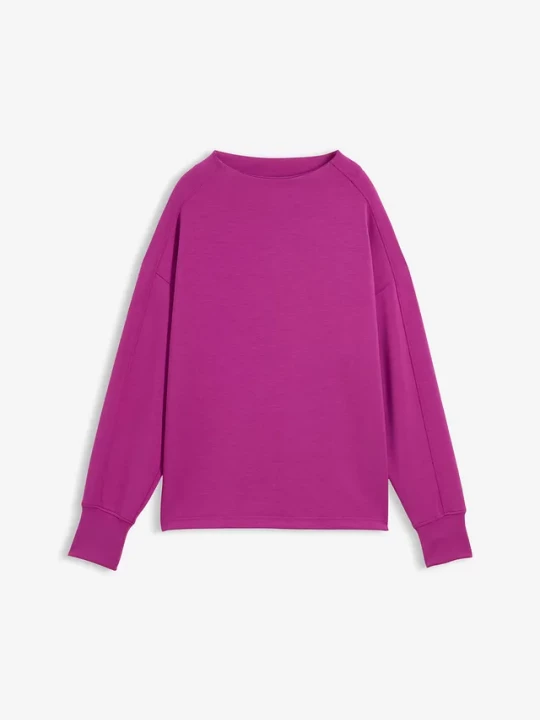 Obrázek produktu Bluza oversize z miękkiego materiału scuba BonPrix fioletowy