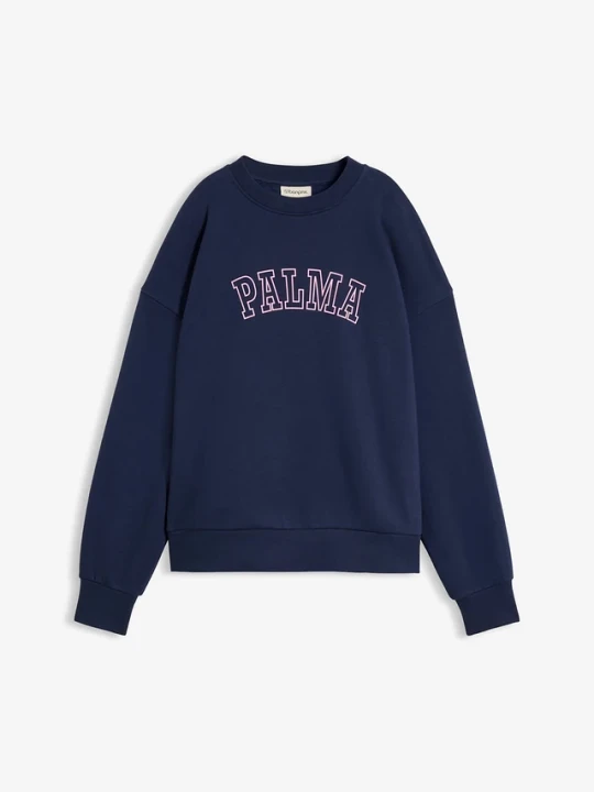 Obrázek produktu Bluza oversize z mieszanki bawełny BonPrix niebieski