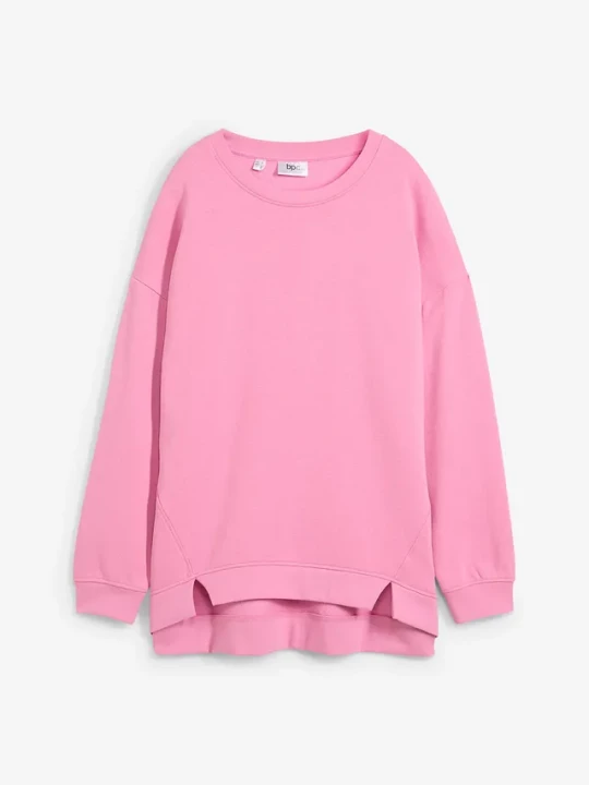 Obrázek produktu Bluza oversize z mieszanki bawełny BonPrix różowy