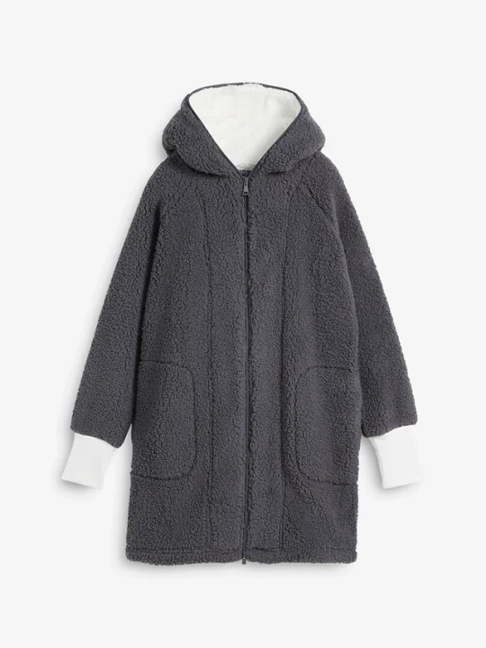 Obrázek produktu Bluza rozpinana z polaru baranka BonPrix szary