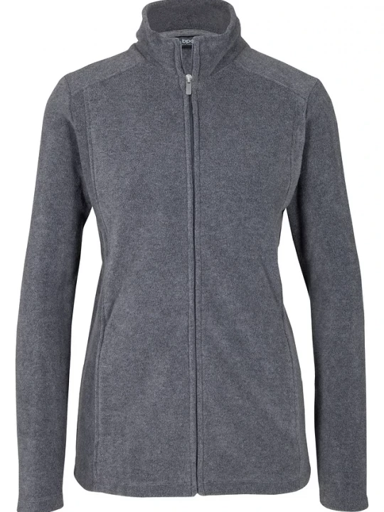 Obrázek produktu Bluza rozpinana z polaru ze stójką BonPrix szary