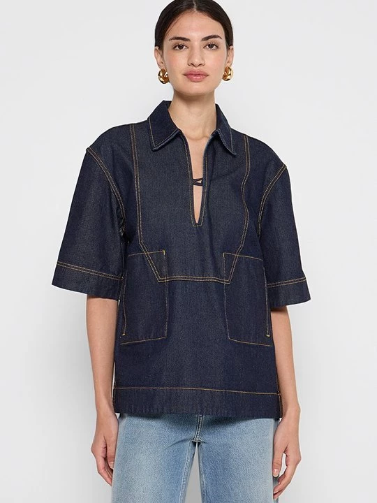 Obrázek produktu Blůza Tory Burch tmavě modrá