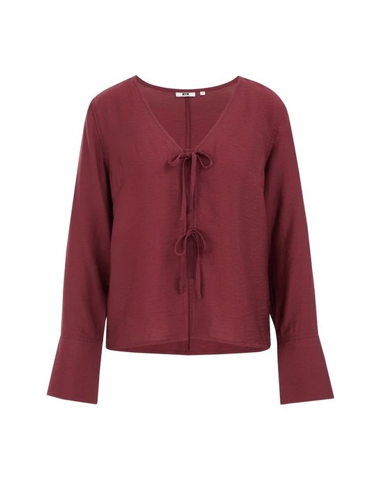 Obrázek produktu Blůza WE Fashion skvrnitě tmavě červená
