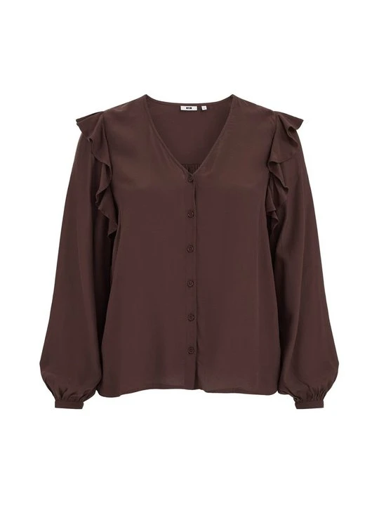 Obrázek produktu Blůza WE Fashion tmavě hnědá