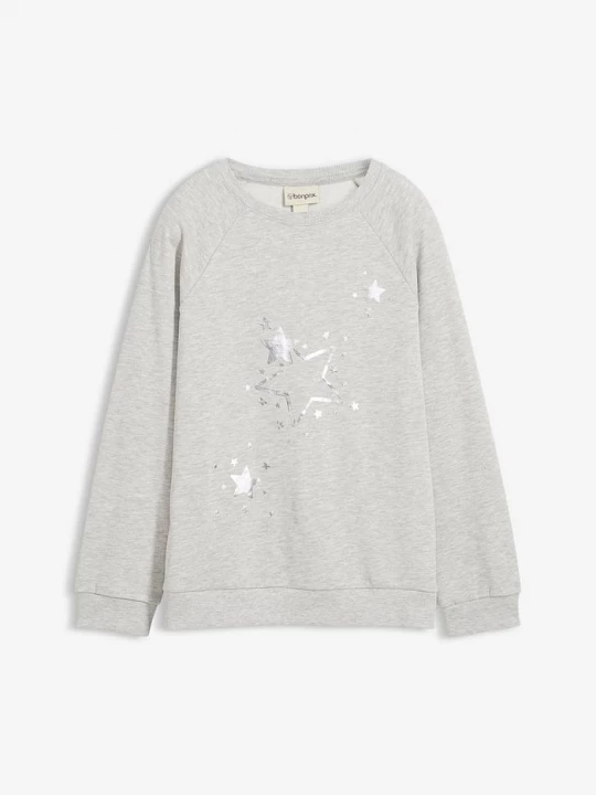 Obrázek produktu Bluza z czystej bawełny BonPrix szary