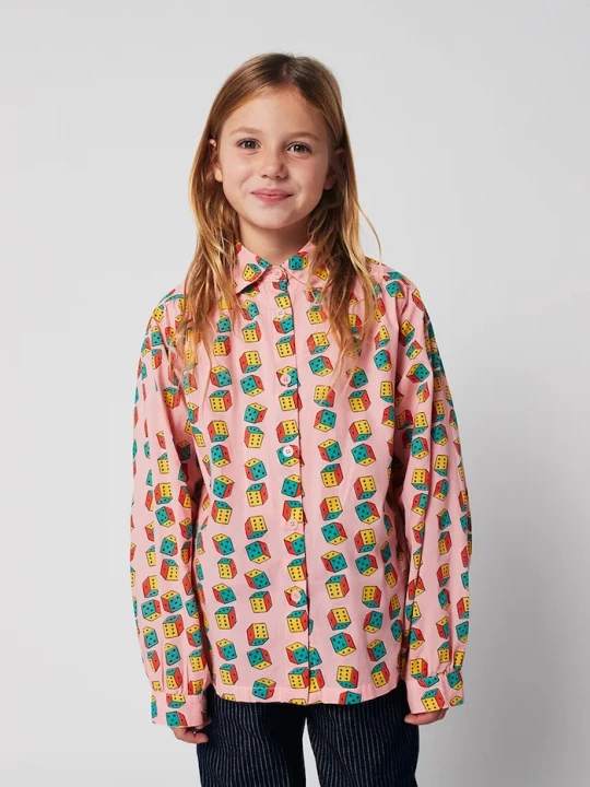 Obrázek produktu Bobo Choses Dětská bavlněná košile Bobo Choses Dices růžová