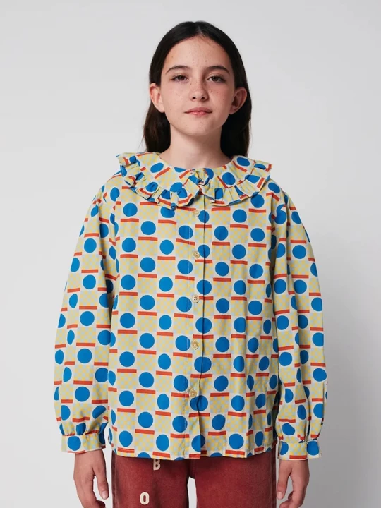 Obrázek produktu Bobo Choses Dětská bavlněná košile Bobo Choses Geometric Scacs
