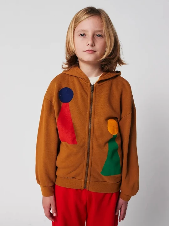 Obrázek produktu Bobo Choses Dětská bavlněná mikina Bobo Choses Chess Pawn hnědá