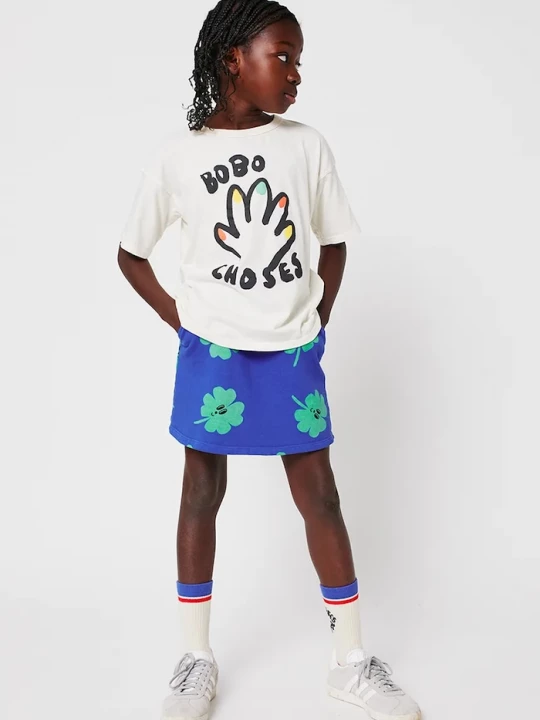 Obrázek produktu Bobo Choses Dětská bavlněná sukně Bobo Choses Lucky Clover modrá