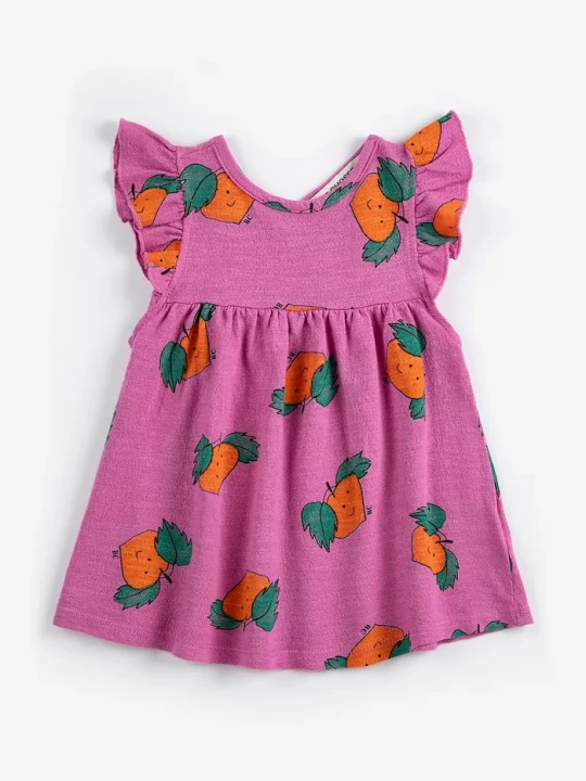 Obrázek produktu Bobo Choses Dětské bavlněné šaty Bobo Choses Tangerine růžová