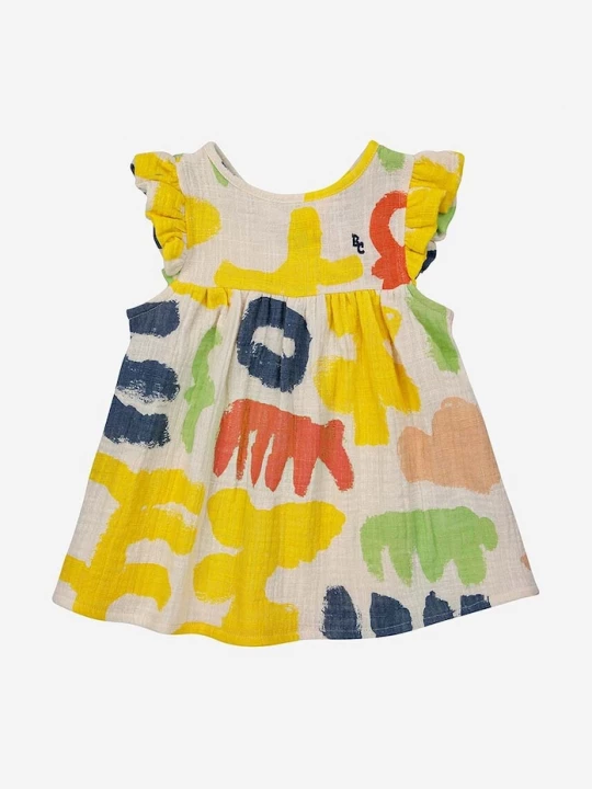 Obrázek produktu Bobo Choses Dětské bavlněné šaty Bobo Choses žlutá