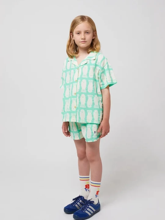 Obrázek produktu Bobo Choses Dětské bavlněné šortky Bobo Choses Lucky Fish tyrkysová
