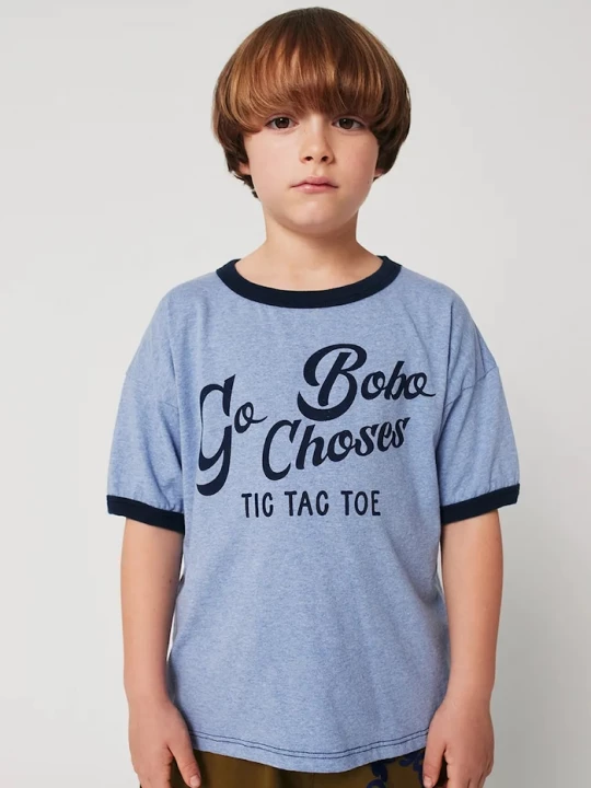 Obrázek produktu Bobo Choses Dětské bavlněné tričko Bobo Choses Go Bobo modrá